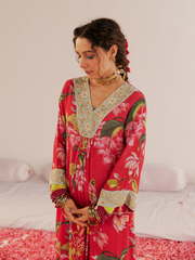 Sanjana Batra - Fuschia Fantasy Kurta Set