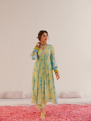 Sea-green Kurta Set