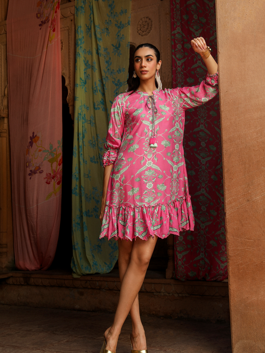 Rose Pink Chinaar Dress