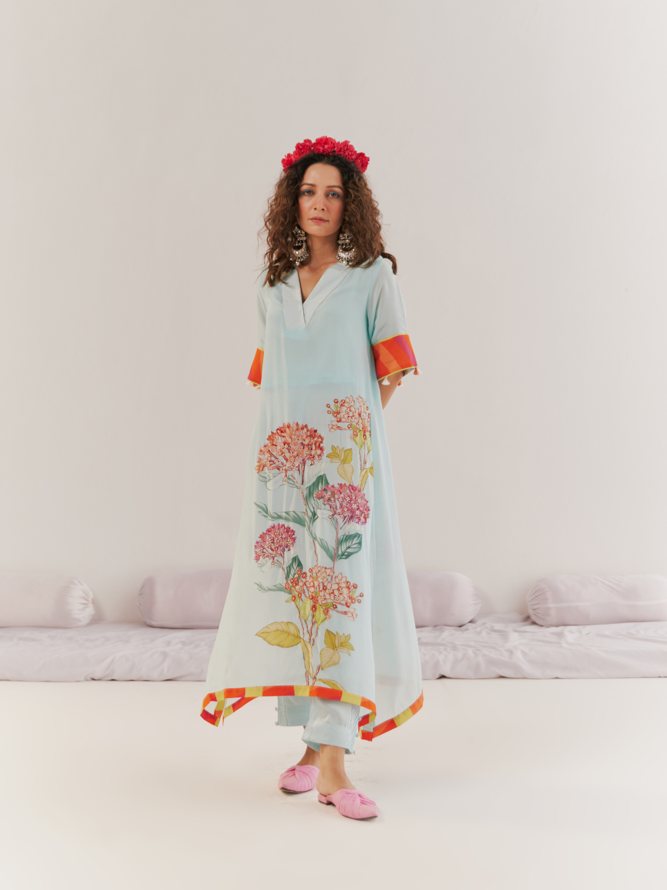 Payal sen- POWDER BLUE KAFTAN SET