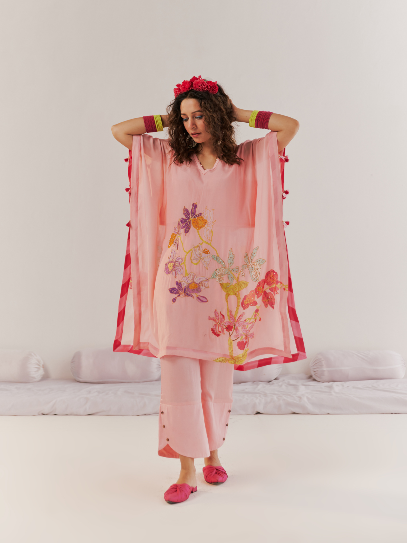 Summer Peach Kaftan