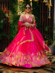 Fuschia Pink Lehenga