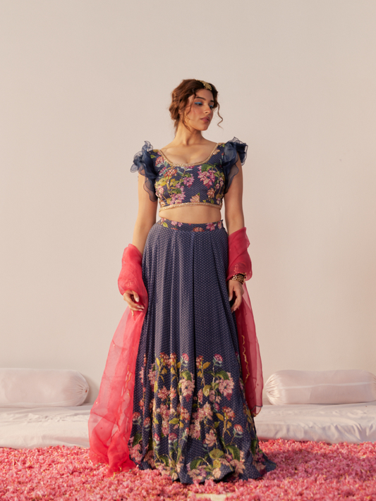 BLUE ORCHID LEHENGA