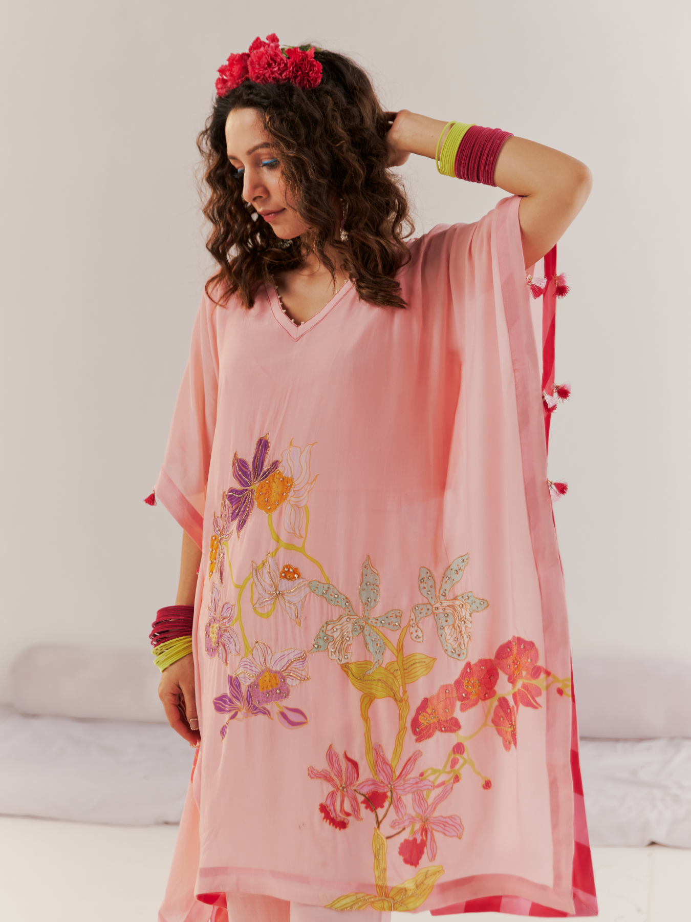 Summer Peach Kaftan