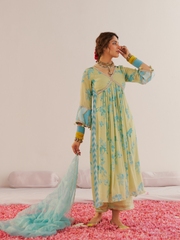 Sea-green Kurta Set