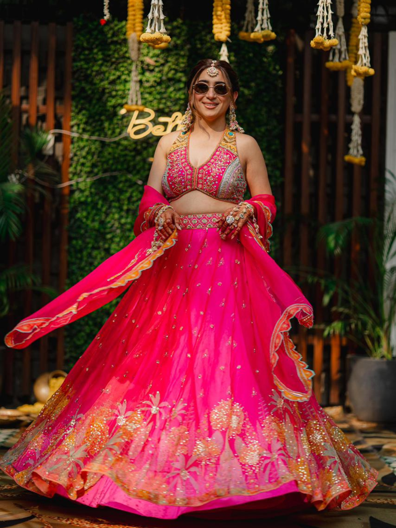 Fuschia Pink Lehenga