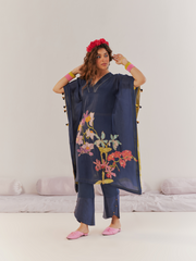 Midnight blue kaftan