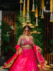 Fuschia Pink Lehenga