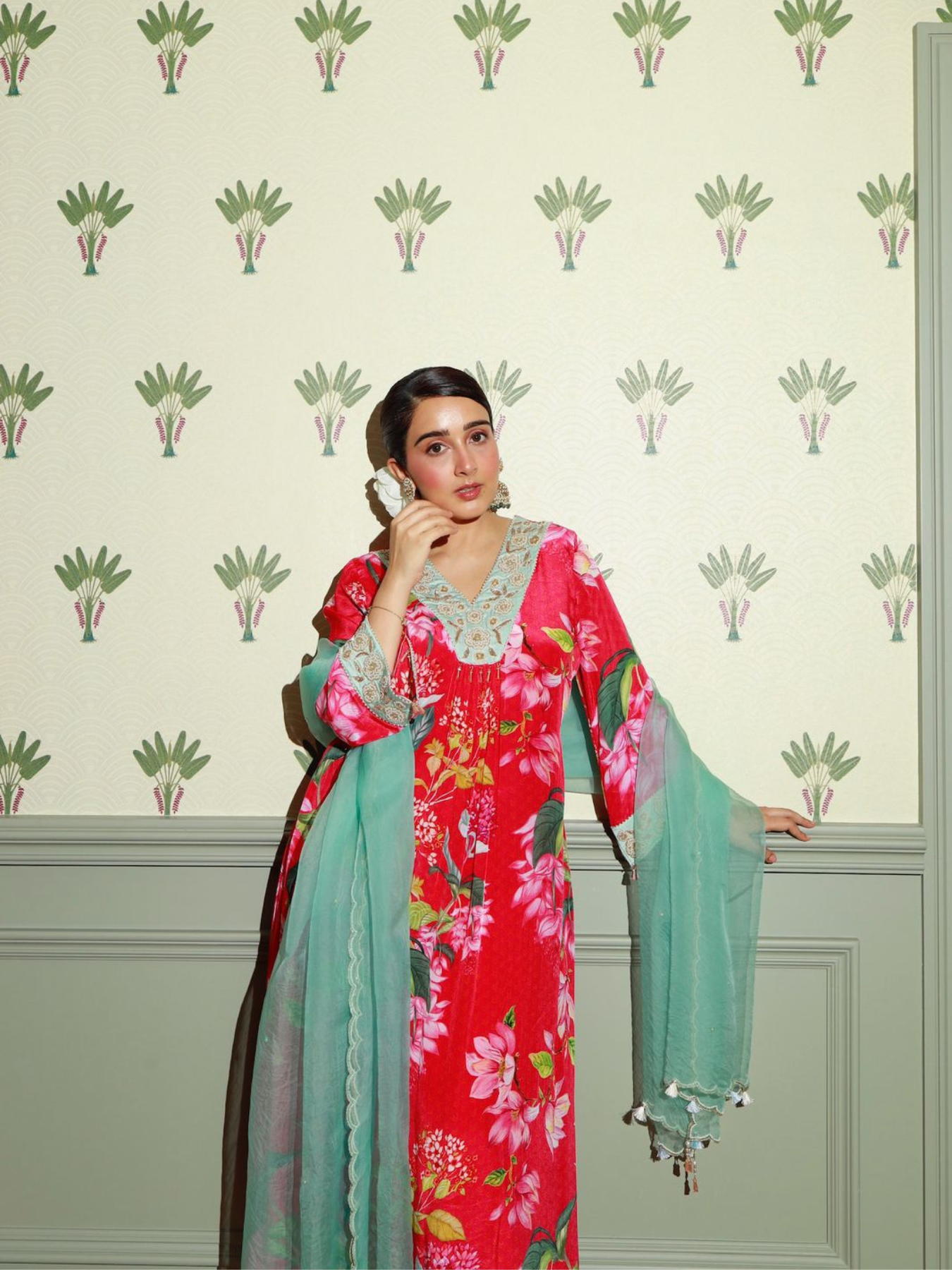 Sanjana Batra - Fuschia Fantasy Kurta Set