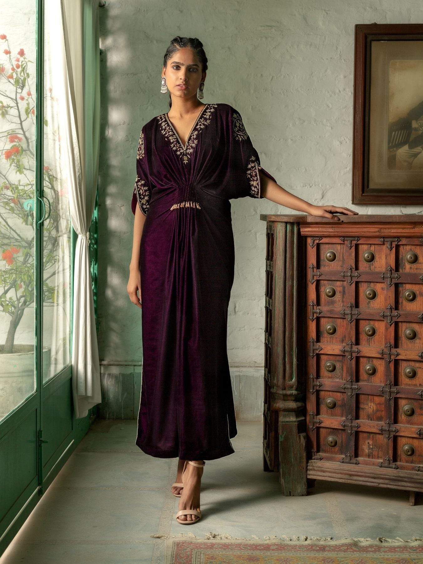 Caftan velvet sales