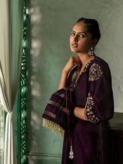 Sanjana Batra- Mulberry Velvet Kaftan