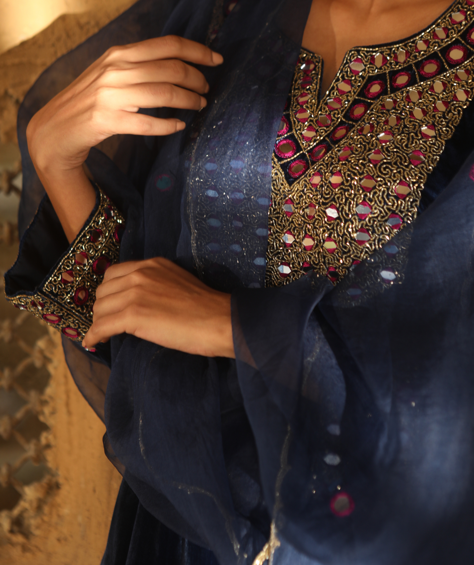 Aina Blue Kurta Set