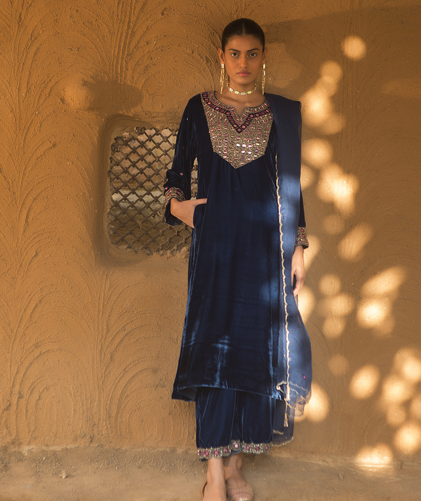 Aina Blue Kurta Set